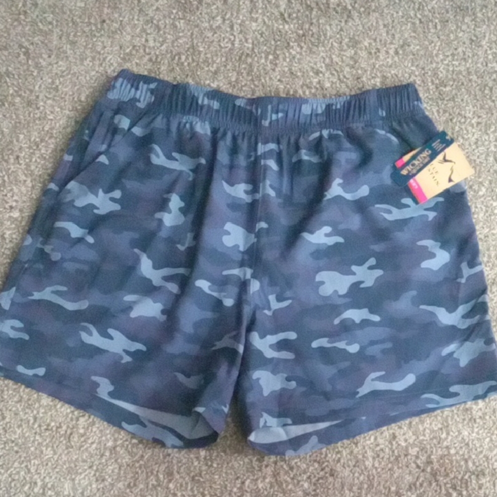 Blue Mountain Camo Print Shorts